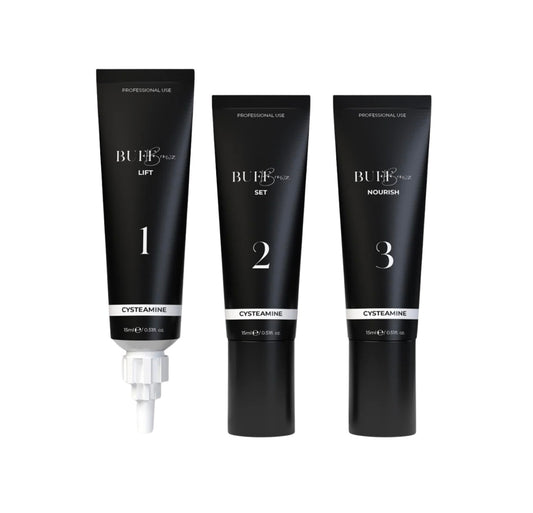 Cysteamine Brow & Lash Lamination Kit - 1,2 &
3 Steps - 3 × 15ml Tubes
